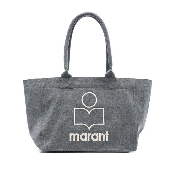ISABEL MARANT Handbags - Isabel Marant Women Yenky Zipped Washed Cotton Logo Tote Bag